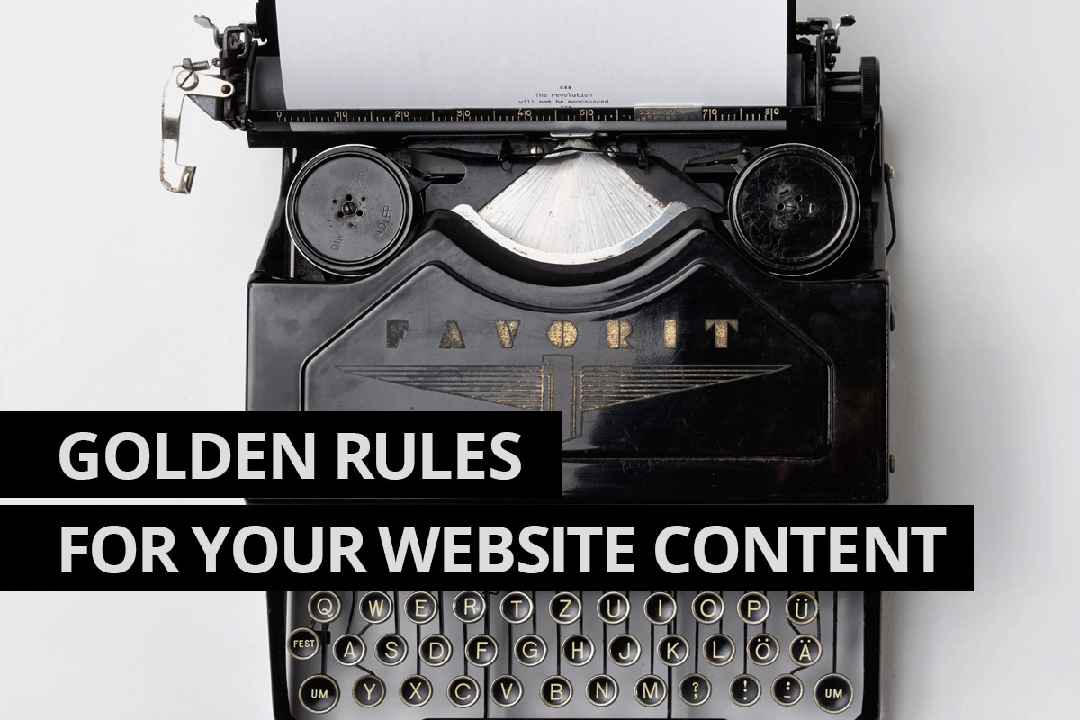 Golden Rules of website content - Website Design Leamington