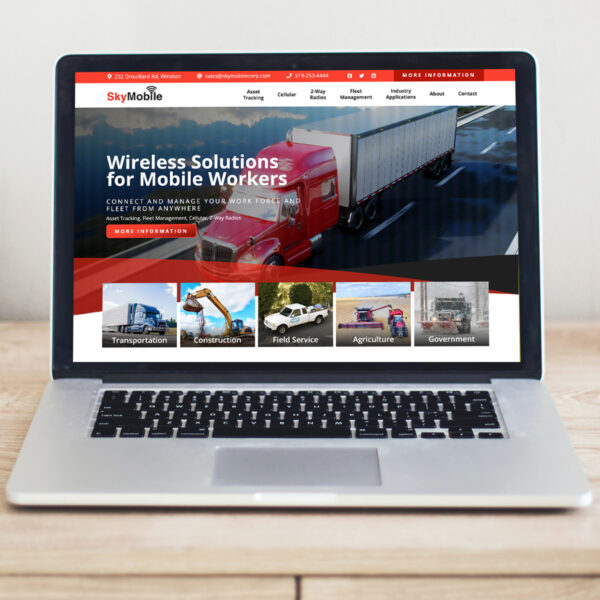 Sky Mobile Website Design